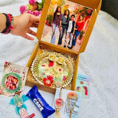 Premium quality Couple Rakhi hamper