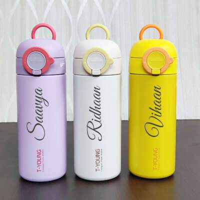 2 In 1 600 Ml Hot & Cold Insulated Straw Bottle