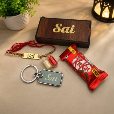 Premium quality wooden box combo with name