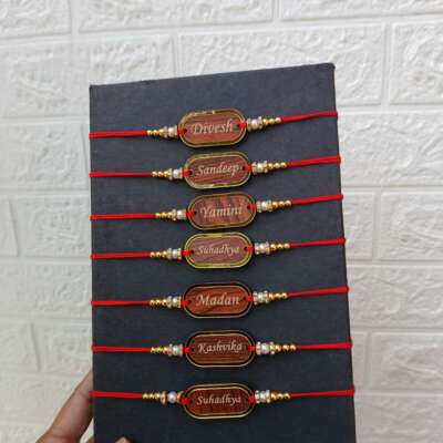 Mdf+Acrylic  Name Rakhi