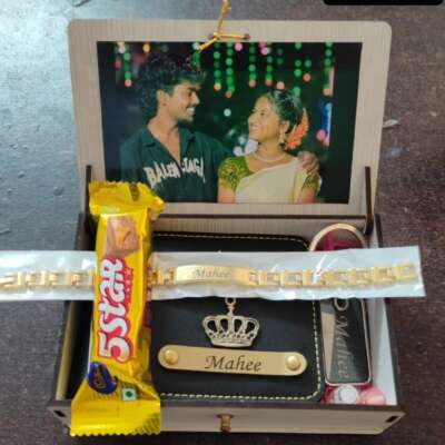 Wooden withbox hamper box