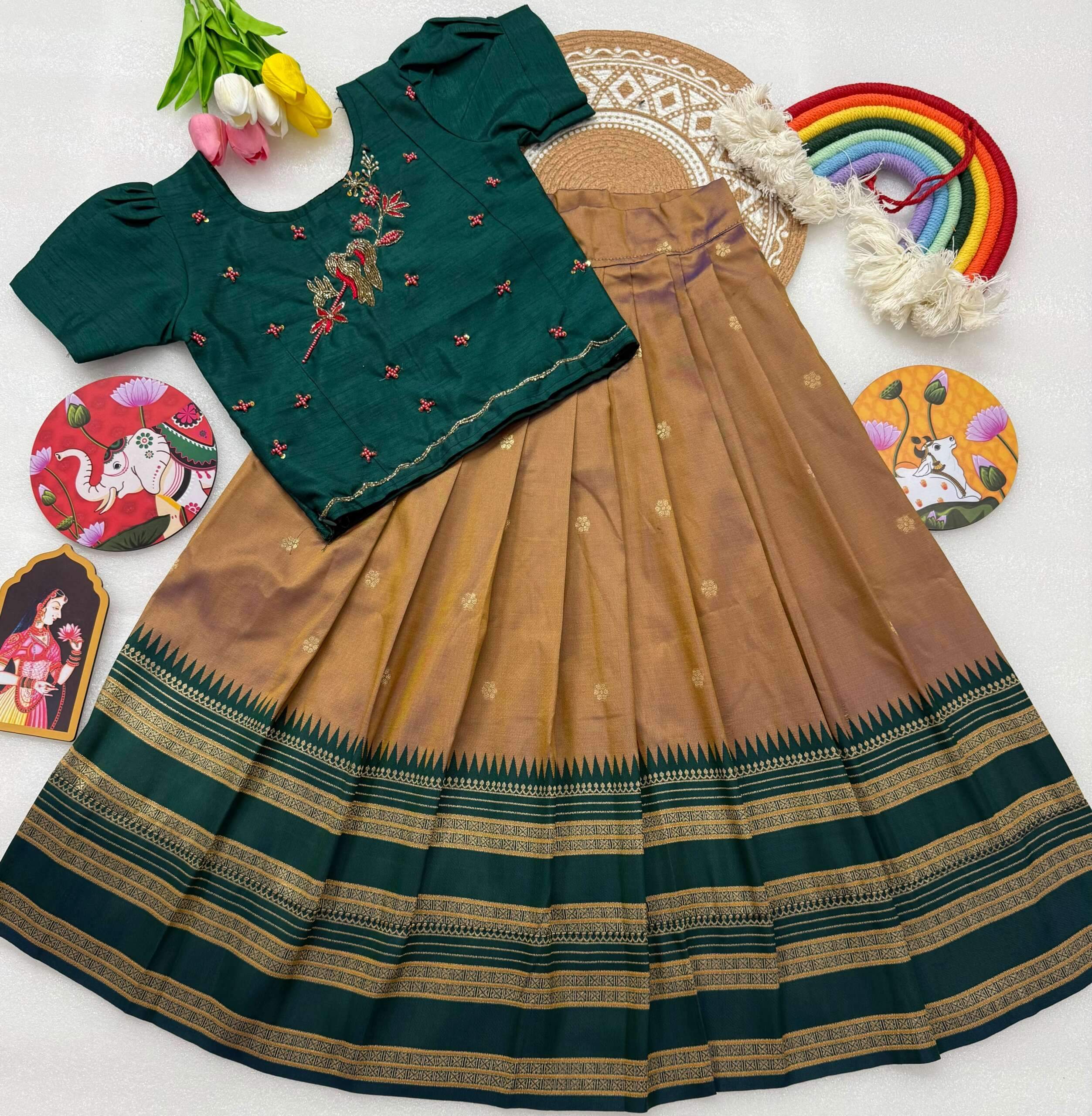 kids lehenga : Pooja10 - Image 3