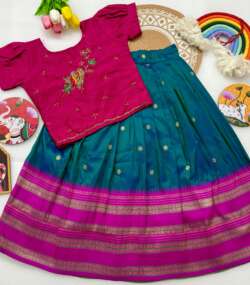 kids lehenga : Pooja10 - Thumbnail Image 2
