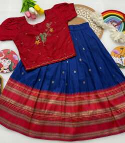 kids lehenga : Pooja10 - Thumbnail Image 1