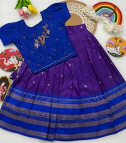 kids lehenga : Pooja10 - Thumbnail Image 4