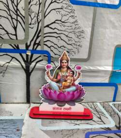 Set of 8 Ashta Lakshmi MDF Stand Figures - Thumbnail Image 3