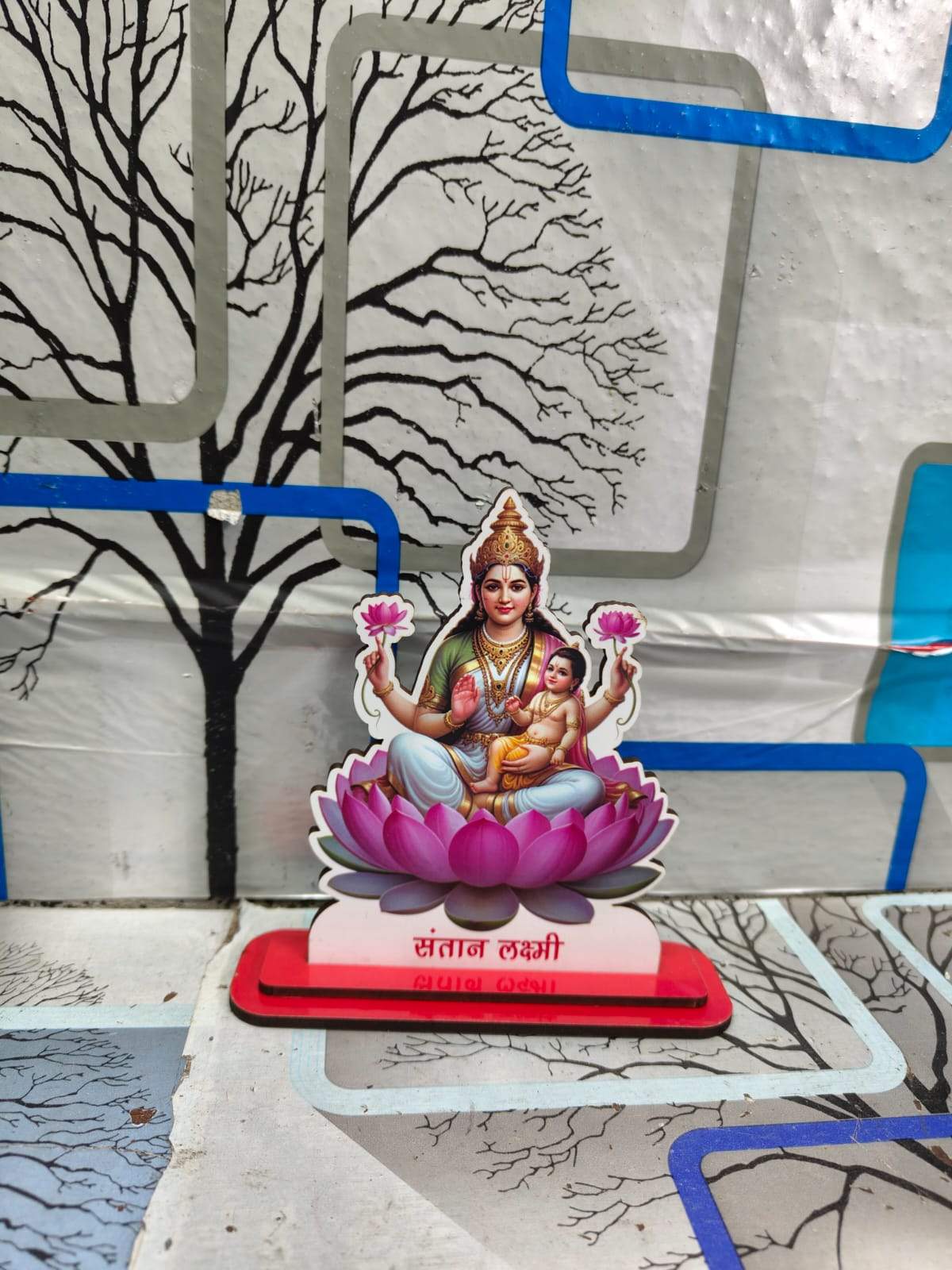 Set of 8 Ashta Lakshmi MDF Stand Figures - Image 3