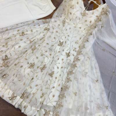 White Angel Anarkali :Pooja25