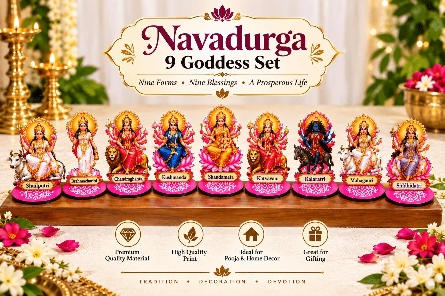 Navadurga 9 Goddess set - Image 1