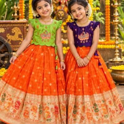 Pooja26:Royal peacock Duo lehenga