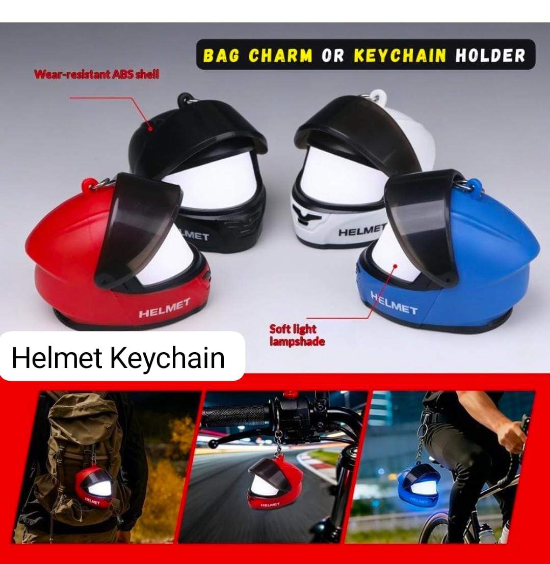 Helmet Keychain led light Keychain - Image 1