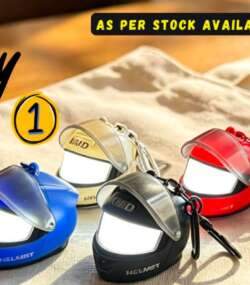 Helmet Keychain led light Keychain - Thumbnail Image 3