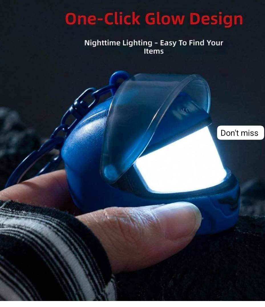 Helmet Keychain led light Keychain - Image 2